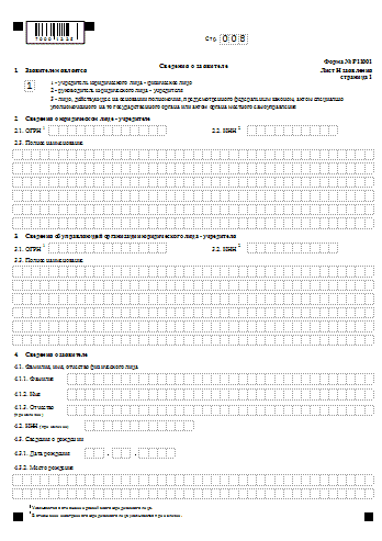 Новая форма 11001