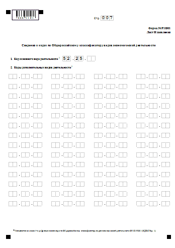 Новая форма 11001